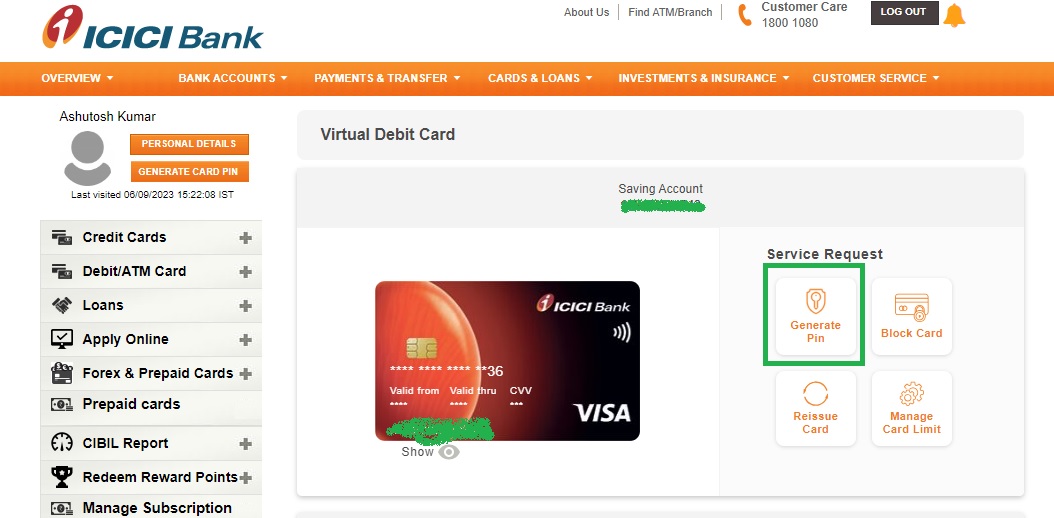 How to Activate ICICI Debit Card for Online Transaction