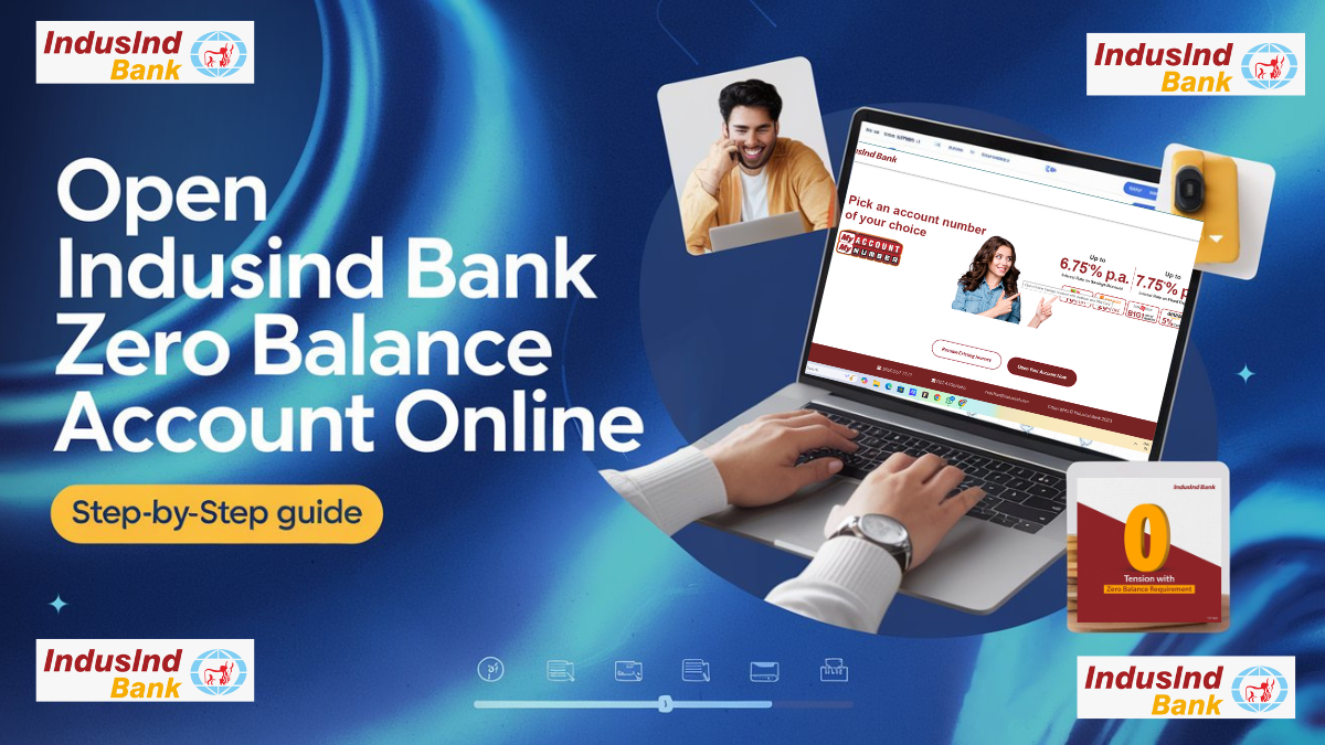 indusind bank zero balance account opening online