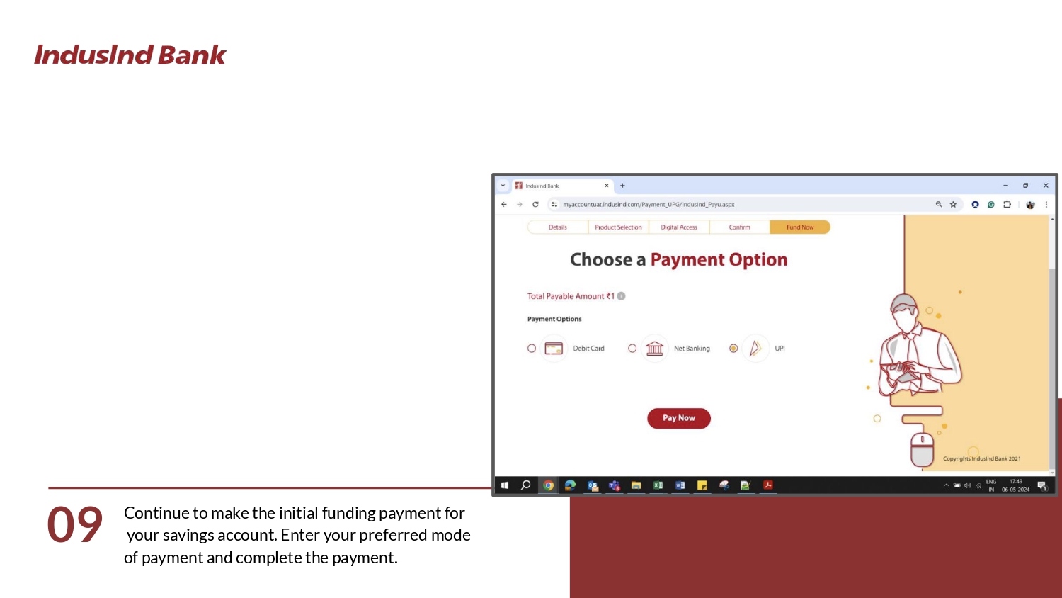 indusind bank zero balance account opening online